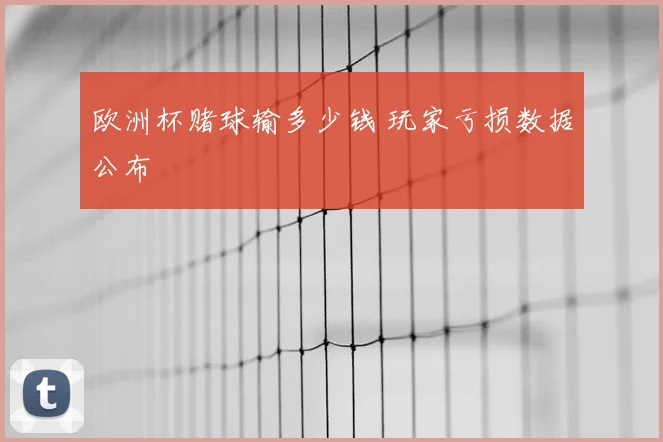 欧洲杯赌球输多少钱 玩家亏损数据公布